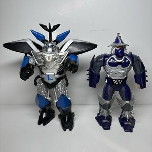 Vintage Playmates TMNT Cyber Samurai action figures Leonardo & Shredder 1994